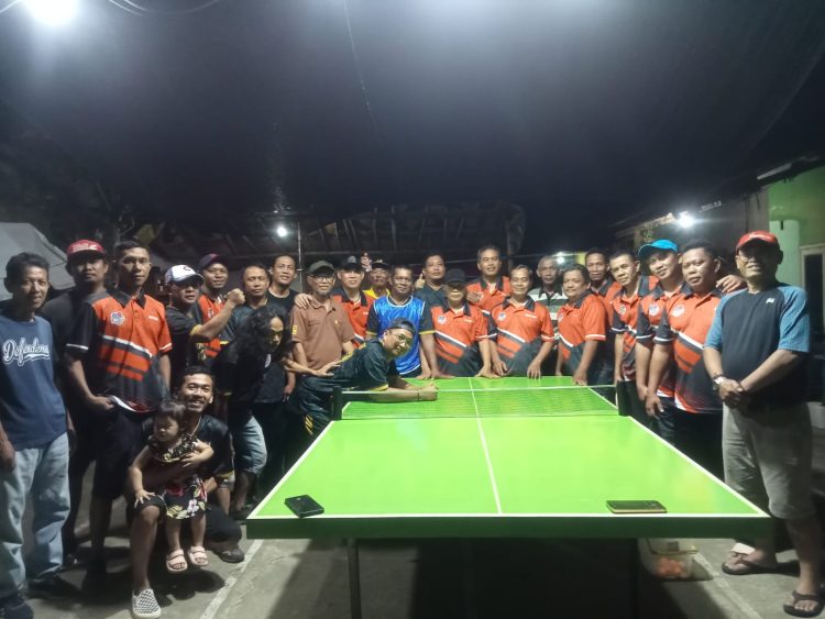 PTM SINGA LIAR Gelar Sparing Tenis Meja Dengan PTM BALEE ROBOH
